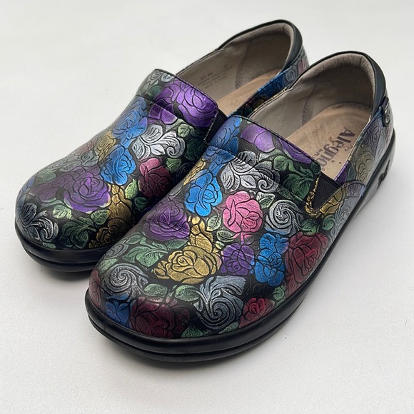 Alegria Kel-466 Colorful Leather Slip-Ons - Picture 1 of 15